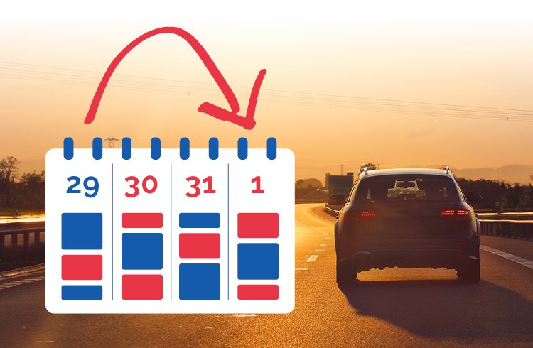 Noleggio auto a breve termine per i ponti in calendario